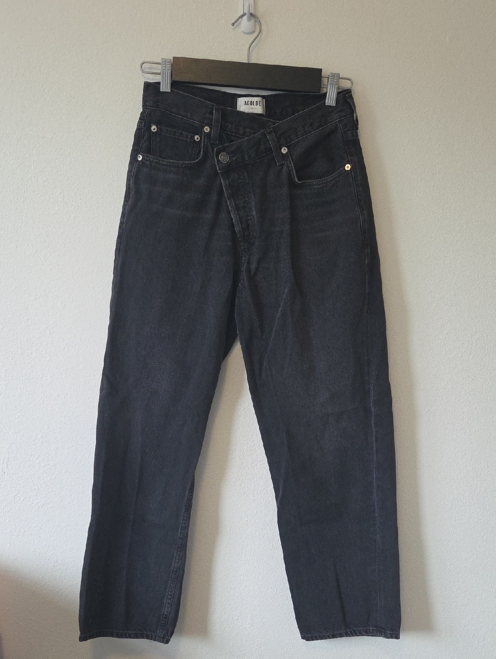 Agolde Black Criss Cross Jeans